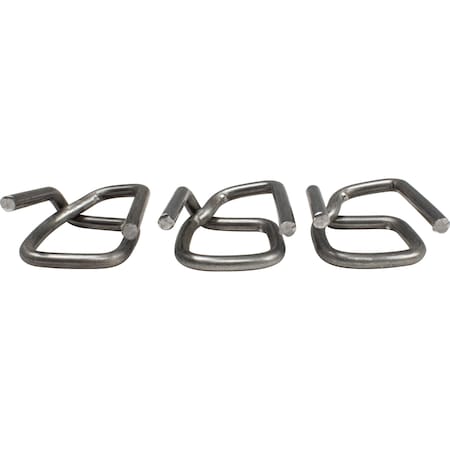 Encore Packaging Wire Buckle, Galvanized, HD, 1/2", PK1000 P12WB3-GA